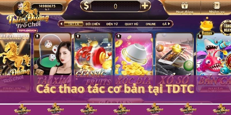 Hướng dẫn các thao tác cơ bản khi tham gia TDTC