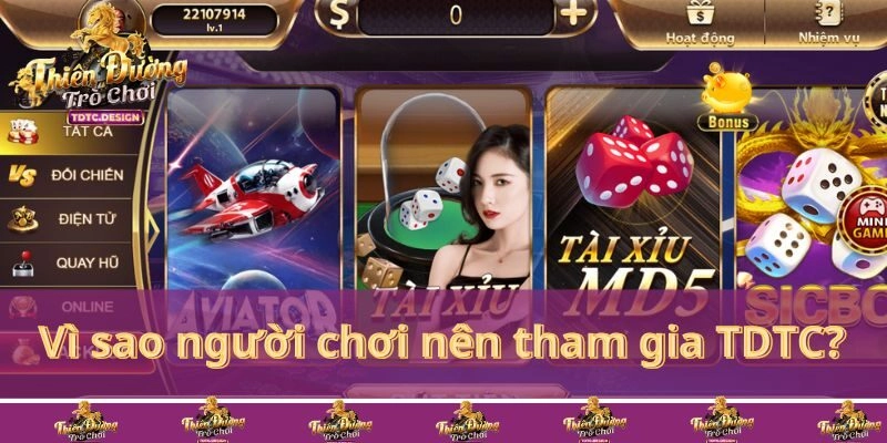 Ưu điểm tạo nên sức hút cho cổng game TDTC